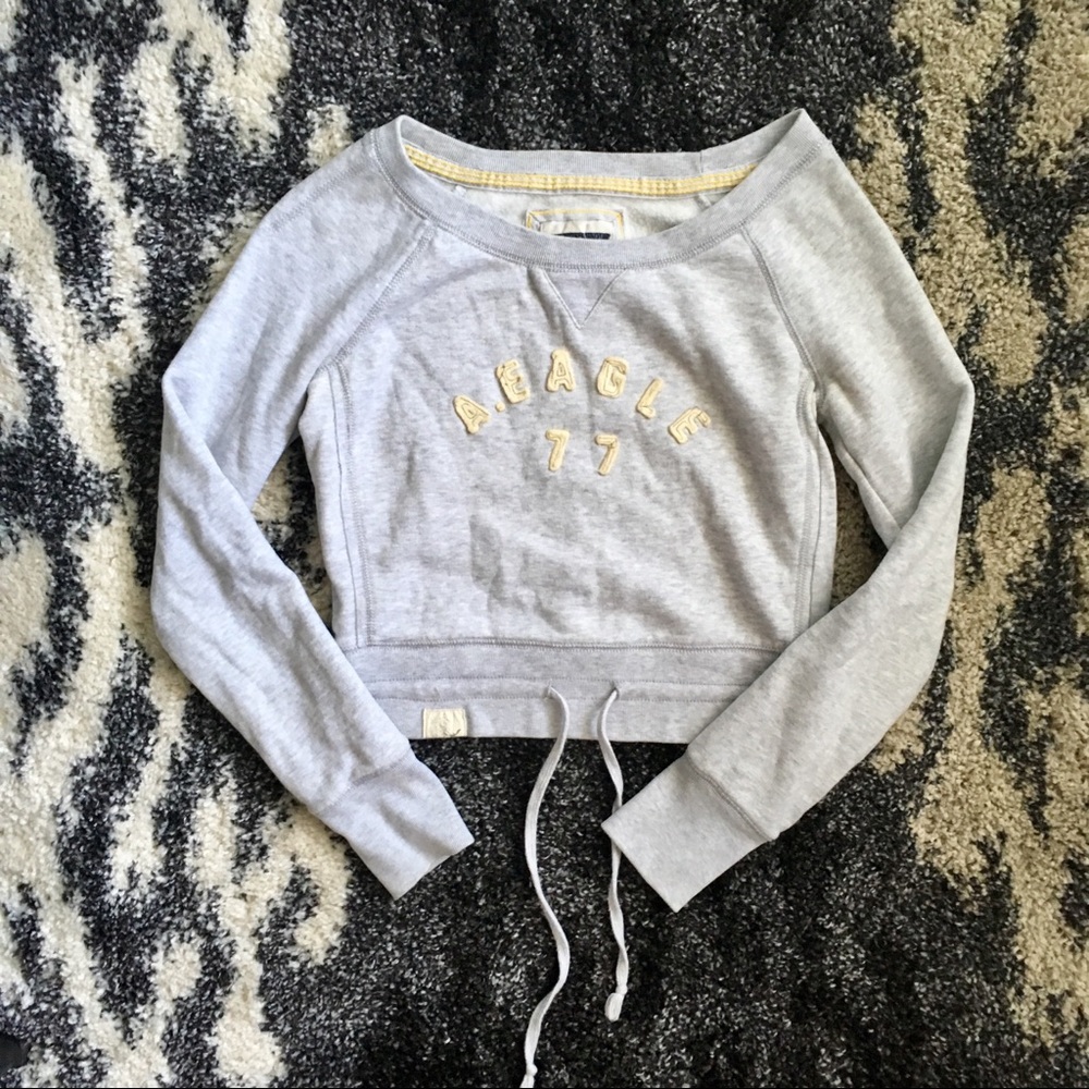 American Eagle Crop Sweater
